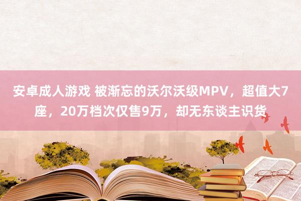 安卓成人游戏 被渐忘的沃尔沃级MPV，超值大7座，20万档次仅售9万，却无东谈主识货