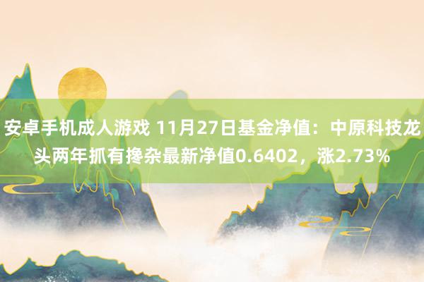 安卓手机成人游戏 11月27日基金净值：中原科技龙头两年抓有搀杂最新净值0.6402，涨2.73%