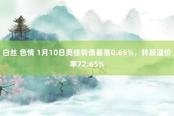 白丝 色情 1月10日奥佳转债着落0.65%，转股溢价率72.65%